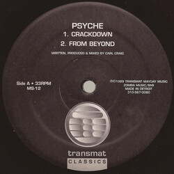 Psyche Crackdown USED VINYL 12INCH 33 S RPM REISSUE
