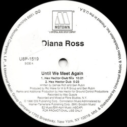 Diana Ross Until We Meet Again USED VINYL 12INCH 33 S RPM PROMO