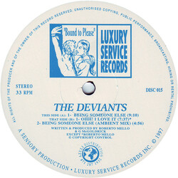 The Deviants Being Someone Else USED VINYL 12INCH 33 S RPM