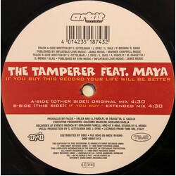 The Tamperer / Maya If You Buy This Record Your Life Will Be Better Vinyl 12" USED