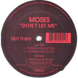 Mad Moses Don't Let Me USED VINYL 12INCH