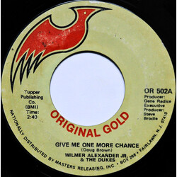 Wilmer & The Dukes Give Me One More Chance  /  Get It USED VINYL 7INCH 45 RPM SINGLE STYRENE