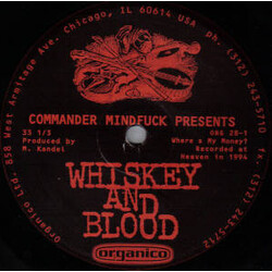 Commander Mindfuck / The What Of Sane Whiskey And Blood / The House That Tyler Built USED VINYL 12INCH 33 S RPM