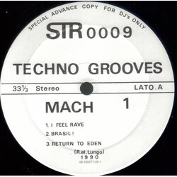 Techno Grooves Mach 1 USED VINYL 12INCH 33 S RPM ADVANCE STEREO