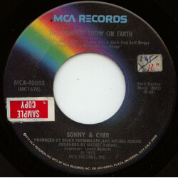 Sonny & Cher The Greatest Show On Earth / You Know Darn Well USED VINYL 7INCH 45 RPM SINGLE