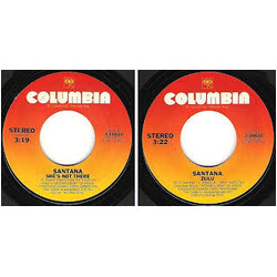 Santana She's Not There USED VINYL 7INCH 45 RPM SINGLE STYRENE STEREO