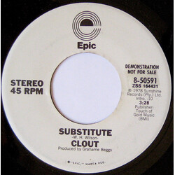 Clout Substitute USED VINYL 7INCH 45 RPM PROMO STEREO