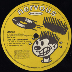 Umosia Love, Don't Let Me Down USED VINYL 12INCH 33 S RPM