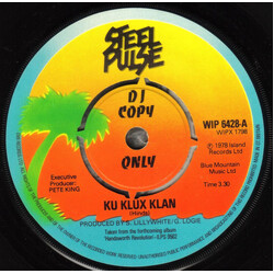 Steel Pulse Ku Klux Klan USED VINYL 7INCH 45 RPM SINGLE PROMO