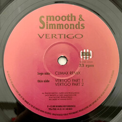 Smooth & Simmonds Vertigo USED VINYL 12INCH 33 S RPM