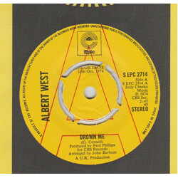 Albert West Drown Me Vinyl 7" USED