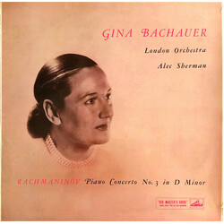 Sergei Vasilyevich Rachmaninoff / Gina Bachauer / Alec Sherman / The London Orchestra Piano Concerto No.3 In D Minor Vinyl LP USED