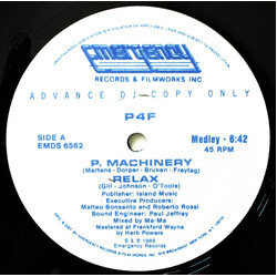 P4F P.Machinery / Relax (Medley) USED VINYL 12INCH 45 RPM PROMO