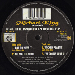 Michael King The Wicked Plastic E.P USED VINYL 12INCH 33 S RPM EP STEREO