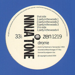 Drome Party In The Woods USED VINYL 12INCH 33 S RPM SINGLE