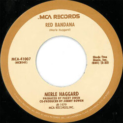 Merle Haggard Red Bandana USED VINYL 7INCH 45 RPM SINGLE