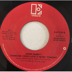 Eddie Rabbitt Someone Could Lose A Heart Tonight / Nobody Loves Me Like My Baby USED VINYL 7INCH 45 RPM SINGLE