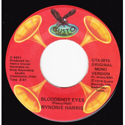 Wynonie Harris Bloodshot Eyes / Lovin' Machine USED VINYL 7INCH SINGLE REISSUE