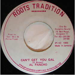 Al Pancho Can't Get You Gal USED VINYL 7INCH 45 RPM