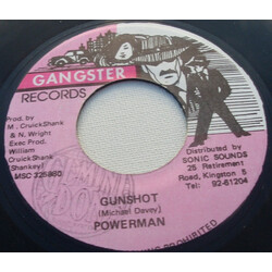 Powerman / Rhythm Shankey / Gangster (5) Gunshot / Version New & Improve Duck USED VINYL 7INCH 45 RPM SINGLE