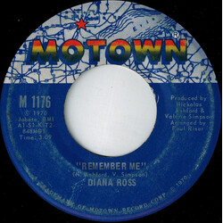 Diana Ross Remember Me / How About You USED VINYL 7INCH 45 RPM SINGLE