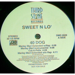 Sweet N Lo' 40 Dog (Remix) USED VINYL 12INCH 33 S RPM PROMO
