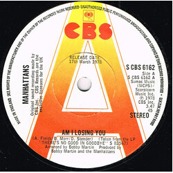 Manhattans Am I Losing You USED VINYL 7INCH 45 RPM PROMO STEREO
