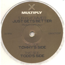 TJR / Xavier Just Gets Better USED VINYL 12INCH 33 S RPM PROMO