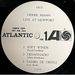 Herbie Mann Live At Newport Vinyl LP USED