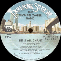 The Michael Zager Band Let's All Chant / Love Express USED VINYL 12INCH 45 RPM