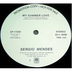 Sérgio Mendes My Summer Love USED VINYL 12INCH 33 S RPM PROMO