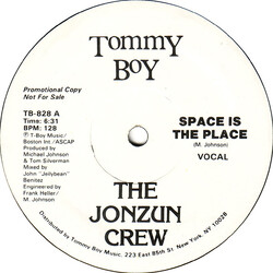 The Jonzun Crew Space Is The Place USED VINYL 12INCH 33 S RPM PROMO