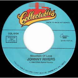 Johnny Rivers Mountain Of Love / Tracks Of My Tears USED VINYL 7INCH 45 RPM SINGLE