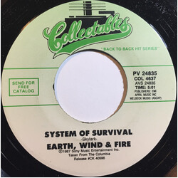 Earth, Wind & Fire System Of Survival / Thinking Of You USED VINYL 7INCH 45 RPM SINGLE REISSUE