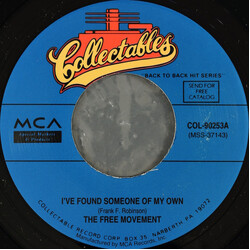 Free Movement / Love Unlimited I've Found Someone Of My Own / Walkin' In The Rain With The One I Love USED VINYL 7INCH 45 RPM SINGLE