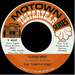 The Temptations Cloud Nine / Runaway Child, Running Wild USED VINYL 7INCH 45 RPM