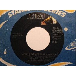 Elvis Presley You'll Never Walk Alone USED VINYL 7INCH 45 RPM REISSUE