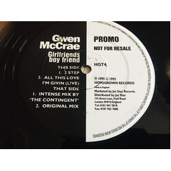 Gwen McCrae Girlfriend's Boyfriend USED VINYL 12INCH 33 S RPM PROMO STEREO