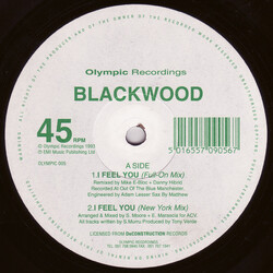 Blackwood I Feel You USED VINYL 12INCH 45 RPM
