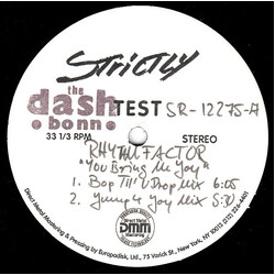 Rhythm Factor You Bring Me Joy USED VINYL 12INCH TEST PRESSING