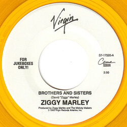Ziggy Marley And The Melody Makers Brothers And Sisters USED VINYL 7INCH 45 RPM SINGLE JUKEBOX