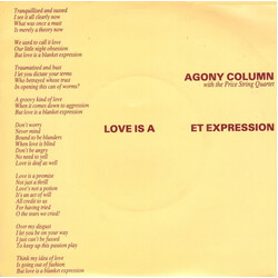 Agony Column (2) Love Is A Blanket Expression USED VINYL 7INCH 45 RPM