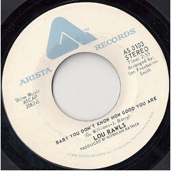 Lou Rawls Baby You Don't Know How Good You Are USED VINYL 7INCH 45 RPM