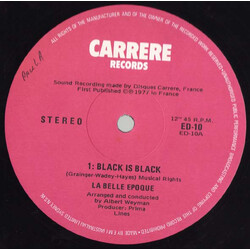 Belle Epoque Black Is Black USED VINYL 12INCH 45 RPM