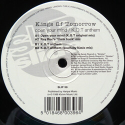 Kings Of Tomorrow Open Your Mind / K.O.T. Anthem USED VINYL 12INCH 33 S RPM