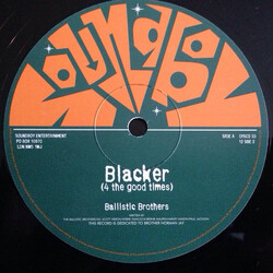 Ballistic Brothers Blacker USED VINYL 12INCH 33 S RPM