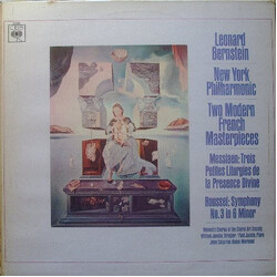 Leonard Bernstein / The New York Philharmonic Orchestra / Olivier Messiaen / Albert Roussel Two Modern French Masterpieces Vinyl LP USED