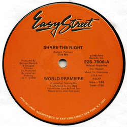 World Premiere (2) Share The Night USED VINYL 12INCH 33 S RPM