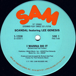 Scandal (2) / Lee Genesis I Wanna Do It USED VINYL 12INCH 33 S RPM SINGLE STEREO