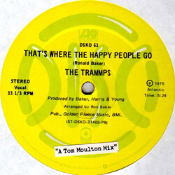 The Trammps That's Where The Happy People Go USED VINYL 12INCH PROMO 33 S RPM